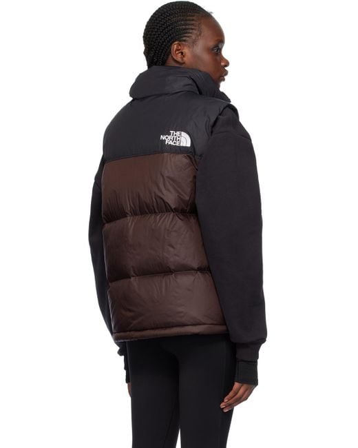 The North Face Black & Burgundy 1996 Retro Nuptse Down Jacket