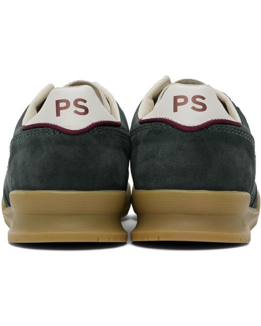 PS by Paul Smith Black Green Dover Sneakers for men