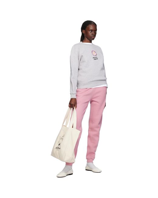 Maison Kitsuné Multicolor White Speedy Fox T-shirt