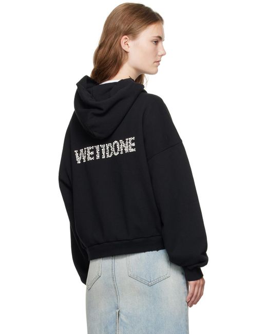 we11done Black Layered Hoodie