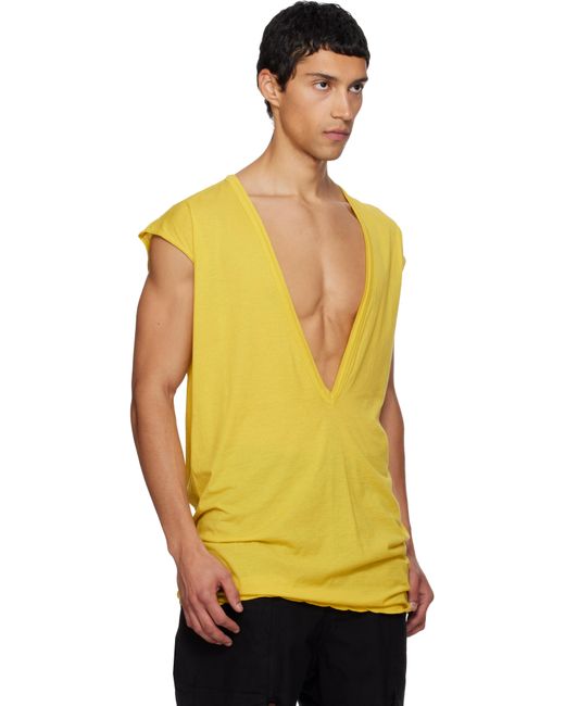 Rick Owens Concordians Dylan T-Shirt in Yellow for Men | Lyst Canada