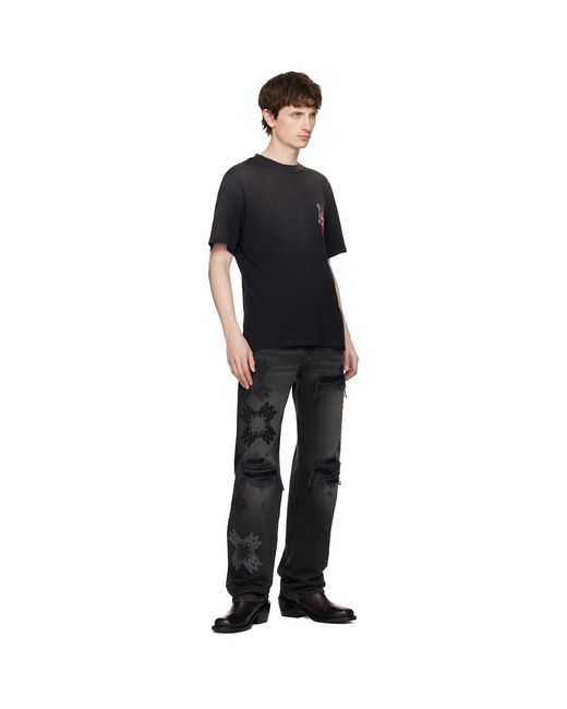 Amiri Black Chateau Keys T-Shirt for men