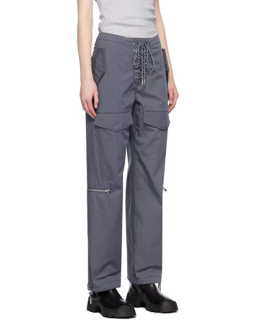 Pantalon de randonnée gris à poches Dion Lee en coloris Blue