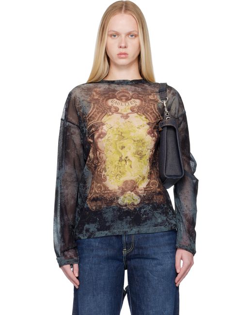 Jean Paul Gaultier Black 'The Oversized Médaillon' T-Shirt