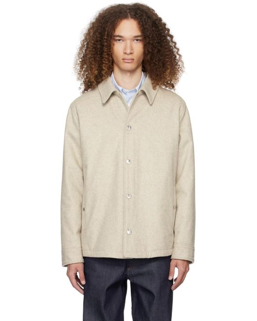 A.P.C. Natural . Off-white New Alan Jacket for men