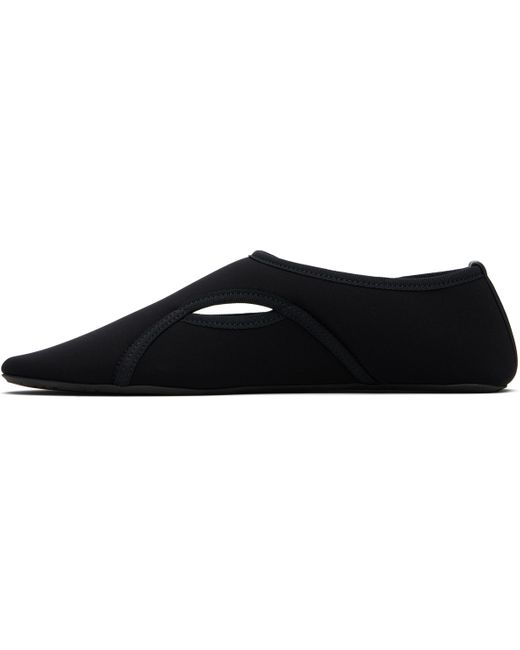 Alaïa Black Neoprene Ballerina Flats