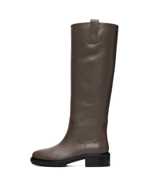 Aeyde Brown Henry Knee-High Boots
