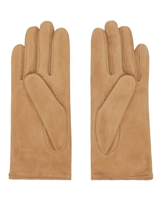 Handsome Stockholm Natural Essentials Suede Gloves