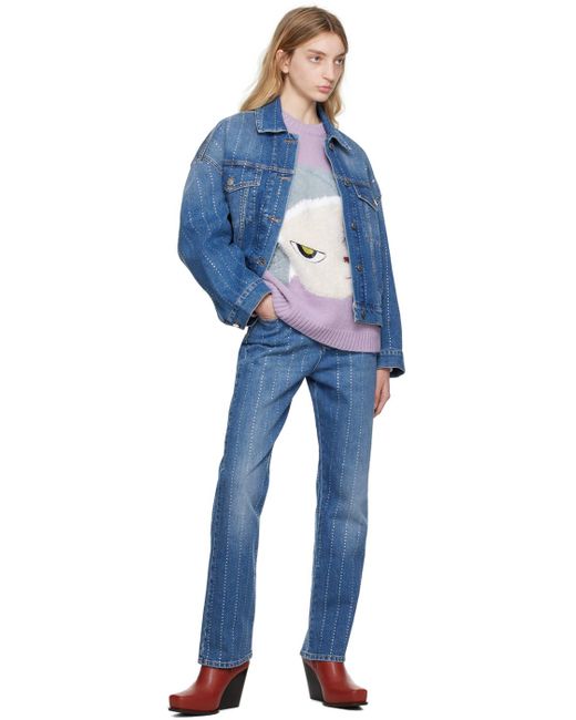 Stella McCartney Blue Oversized Denim Jacket