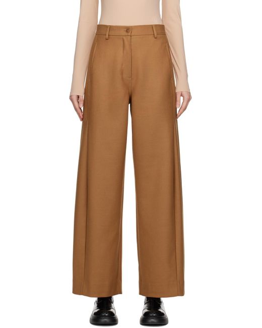 Pantalon vidda brun clair Holzweiler en coloris Natural