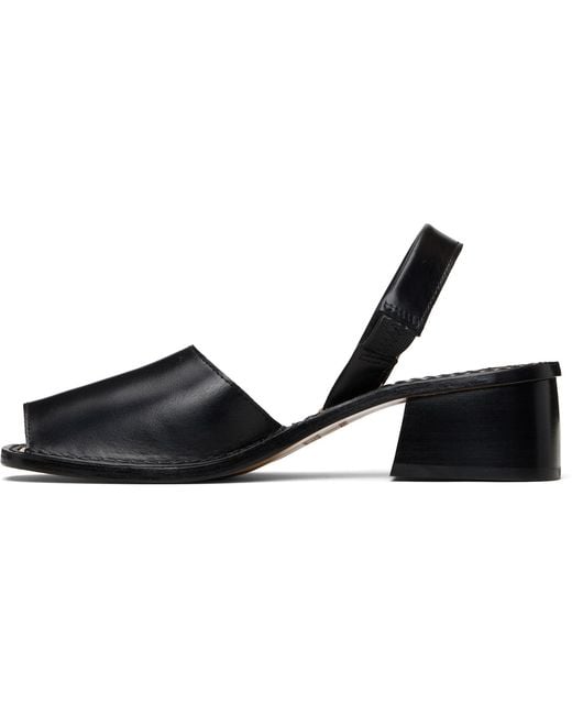Hereu Black Altet Heeled Sandals
