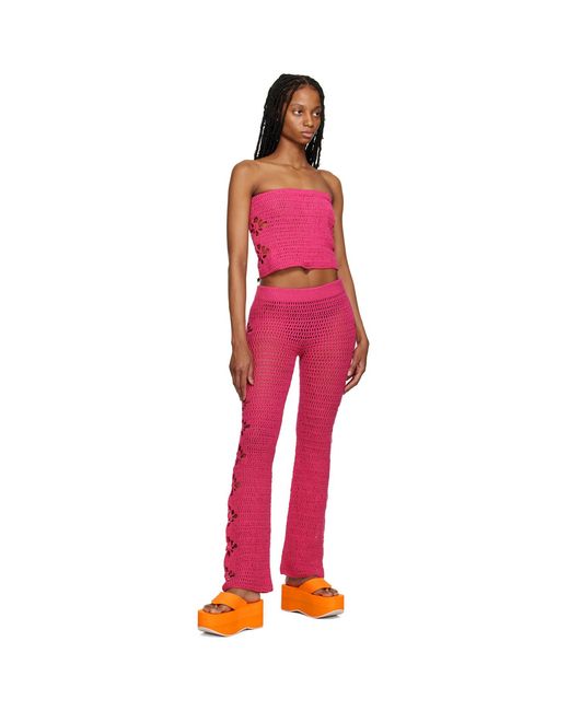 TACH Red Nitocris Lounge Pants