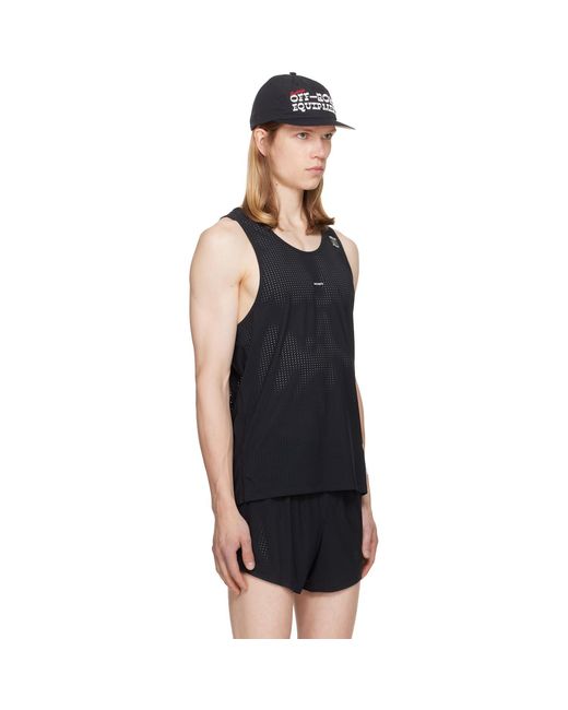 Satisfy Black Space‑O Singlet Tank Top for men