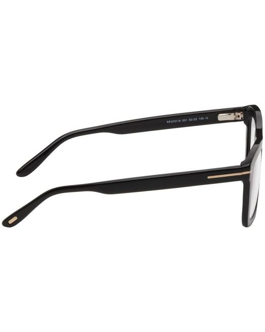 Tom Ford Black Rectangular Glasses for men