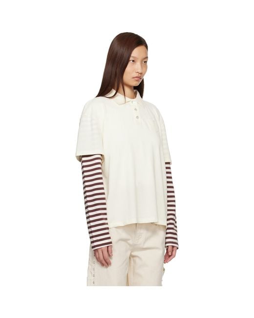 Sandy Liang Natural Off- Dew Polo