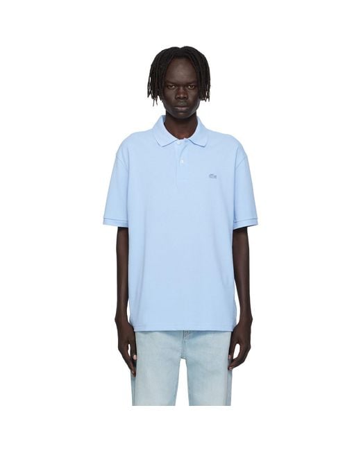 Lacoste Blue Croc Signature Polo for men