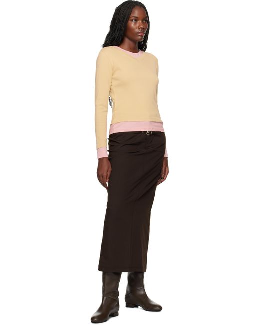 Jupe Longue Lizzie Brune GIMAGUAS en coloris Black