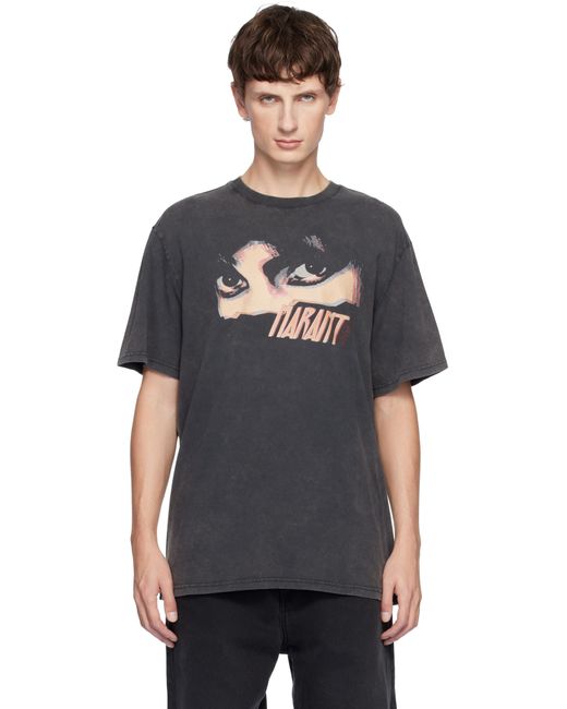 Isabel Marant Black Hugo T-shirt for men