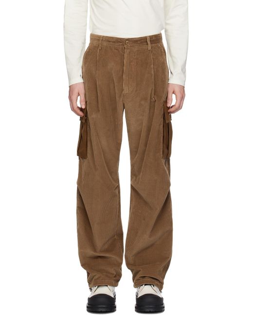 Moncler Multicolor Brown Four-pocket Cargo Pants for men