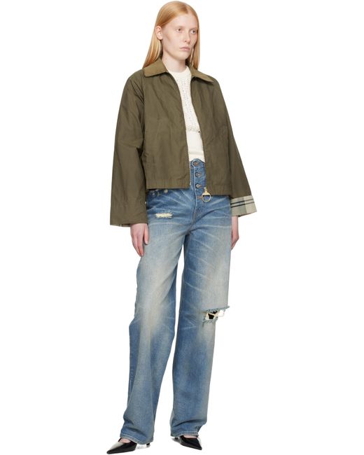 Barbour カーキ Catlin Showerproof ジャケット Multicolor