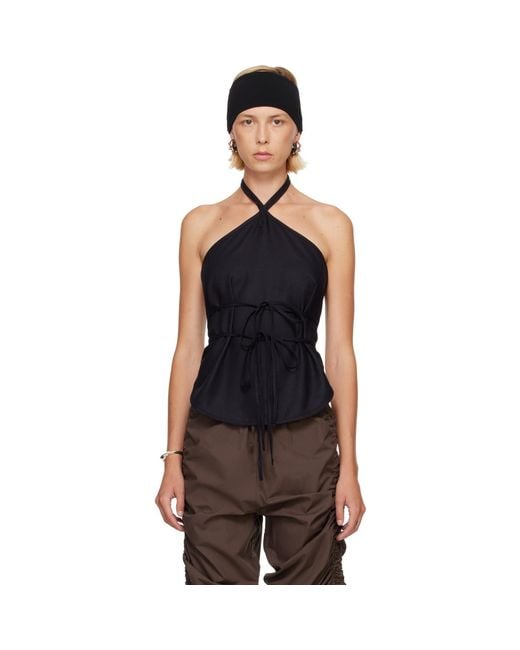 Baserange Black Mar Top