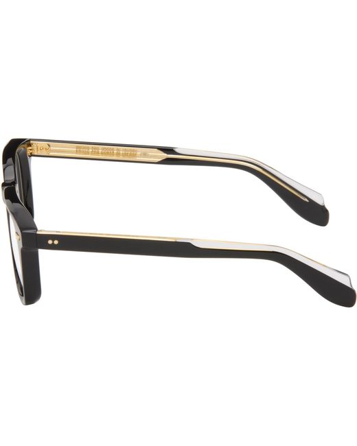 Cutler & Gross Black 1416 Square Optical Glasses for men