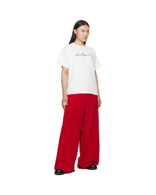MM6 by Maison Margiela White Off- Overdyed Jersey T-Shirt for men