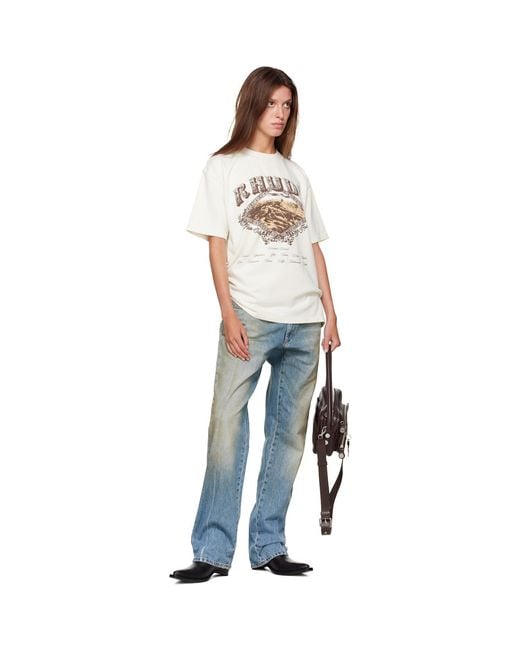 Rhude White Off- Dakar Convoy T-Shirt