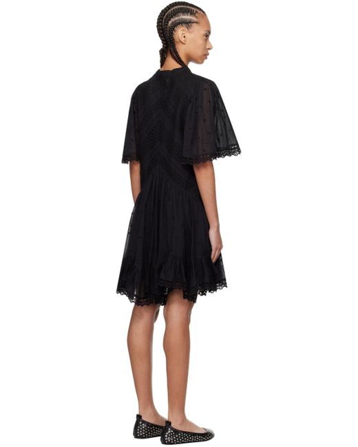 Robe courte slayaye noire Isabel Marant en coloris Black