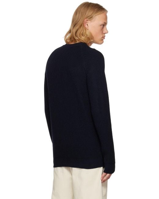 President's Blue Embroide Sweater for men