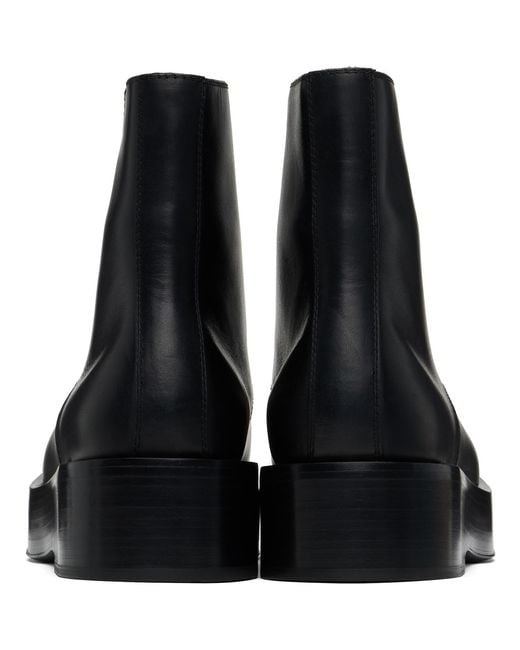 Bottega Veneta Black Torino Ankle Boots for men