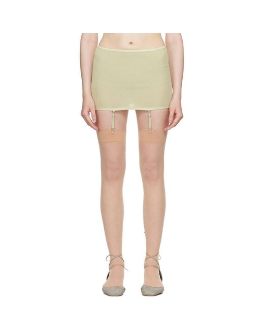 Lemaire Multicolor Underwear Suspenders Miniskirt