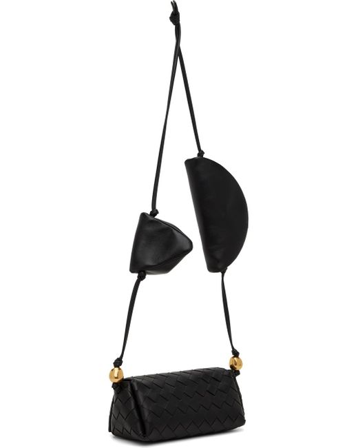 Bottega Veneta Black Pouch On Strap Shoulder Bag