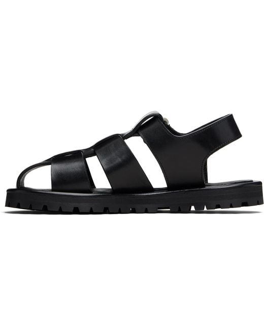 Studio Nicholson Black Sandom Sandals