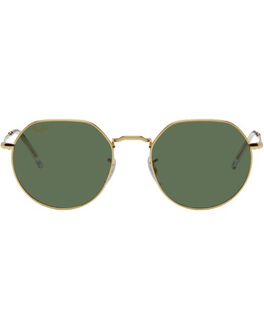 Lunettes De Soleil Jack Dorées Ray-Ban en coloris Green