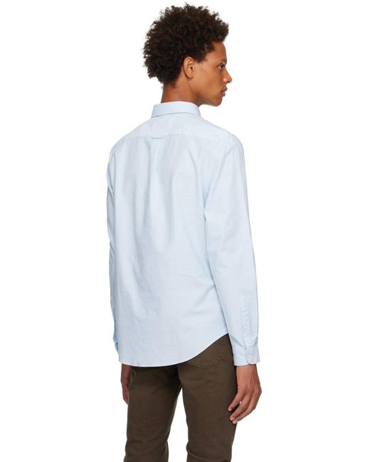 Lacoste Gray Blue Regular Fit Shirt for men