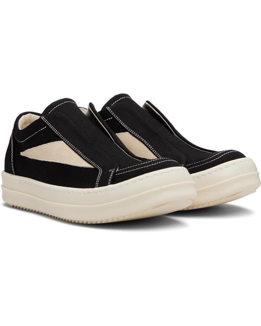 Rick Owens Black Drkshdw "Hollywood Vintage" Sneakers
