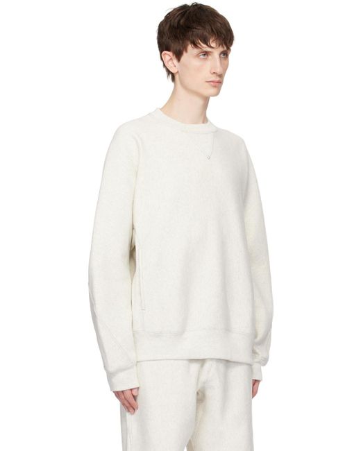 N. Hoolywood White Off- Champion Edition Sweatshirt for men