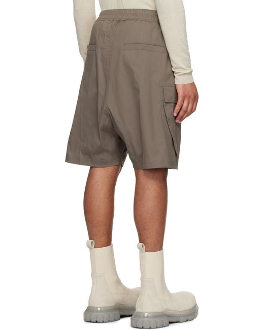 Rick Owens Natural Hollywood Cargobela Shorts for men