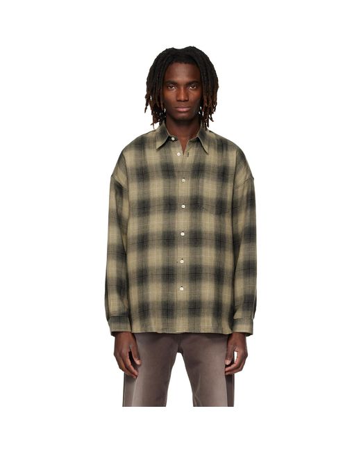 sunflower Black Khaki Stable Shirt for men