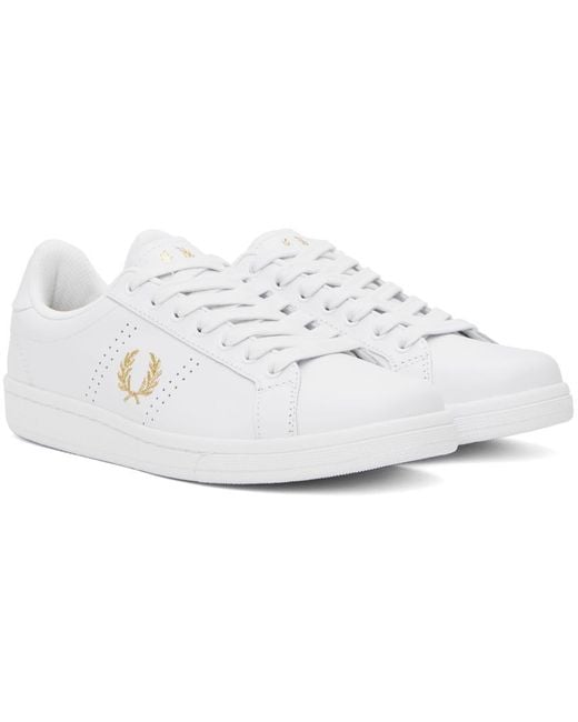 Fred Perry Black White B721 Sneakers for men