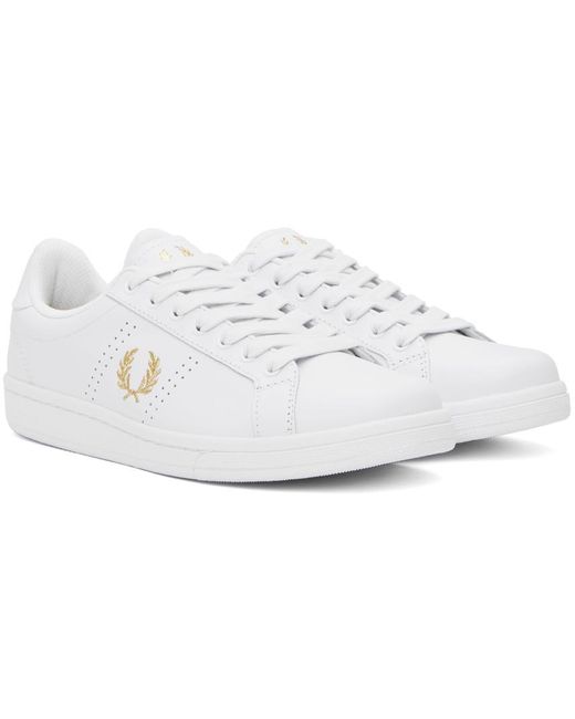 F perry baskets b721 blanches Fred Perry pour homme en coloris Black