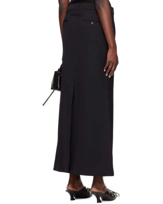 Acne Black Tailored Maxi Skirt