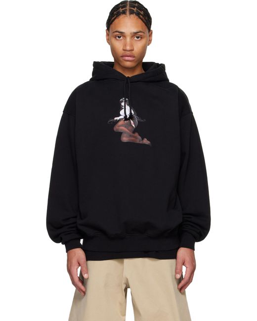 Pull À Capuche Noir À Image Imprimée Exclusif À Ssense Abra pour homme en coloris Black