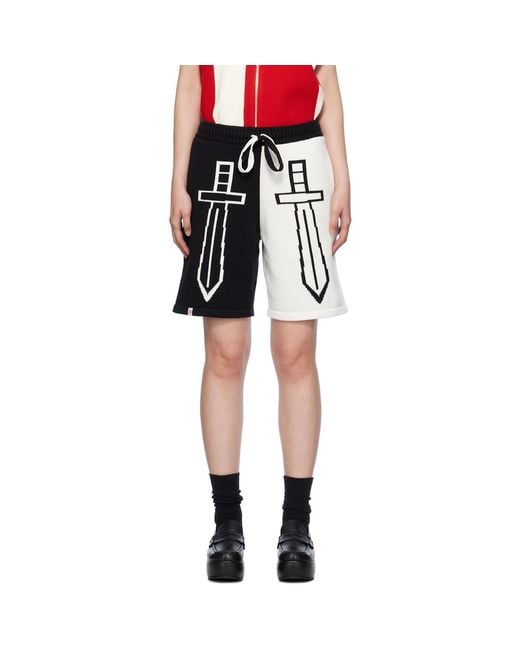 Charles Jeffrey Black Heraldry Shorts