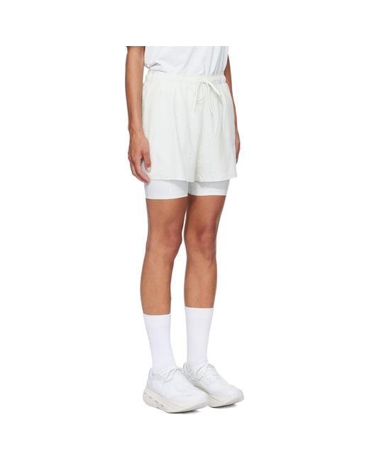 Post Archive Faction PAF White Off- On Edition Zero 2-In-1 Shorts