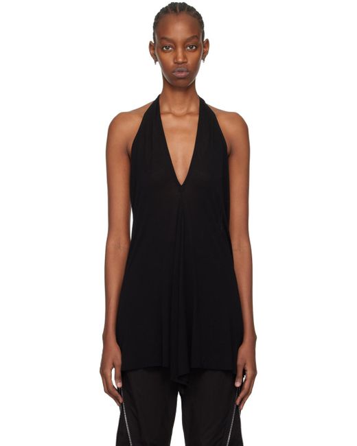 Rick Owens Black Halter Tank Top