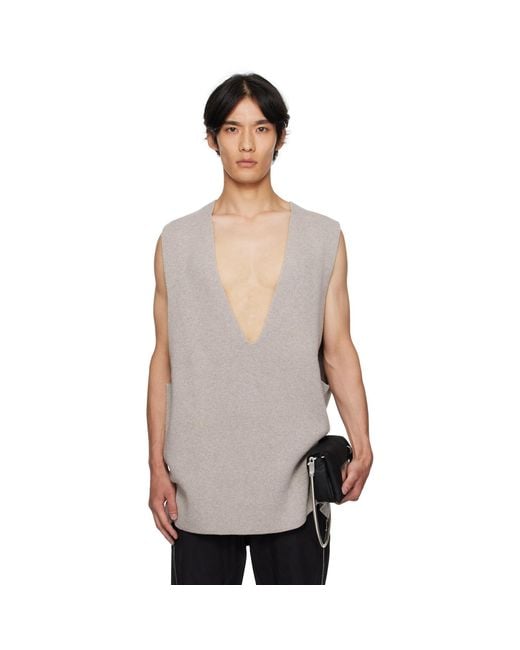Rick Owens Multicolor Off- Concordians V Tank Sweater Vest for men