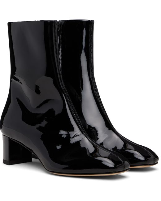 Aeyde Black Millie Patent Leather Boots
