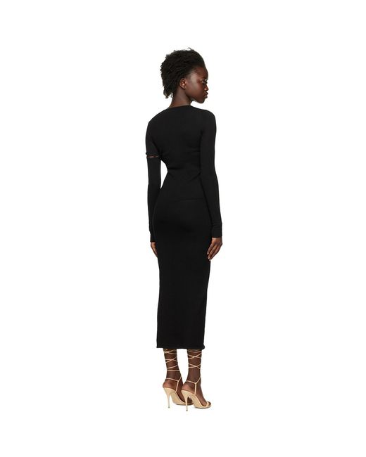 OLENICH Black Cut-Out Maxi Dress